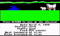 on the Oregon Trail