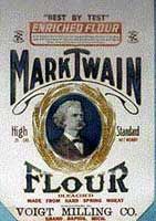 Mark Twain:  the face of flour