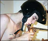 Always wear your helmet, even when smoking heroin.